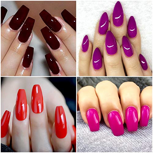 Nail Dipping Powder - 1.05oz x 4 Colors Large Capacity Dip Powder Set for French Manicure Nail Art