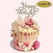8 Pack Happy Birthday Cake Topper First Birthday Cupcake Topper, Glitter Gold Decoration