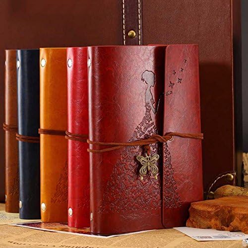 OFKPO Vintage Leather Travel Journal, Leather Journal Laptop Notebook Leather Journal Diary Diary Vintage Scrapbooking Album - Image 5