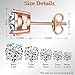 Rose Gold Earrings for Women Sterling Silver Round Cut Rose Gold Cubic Zirconia Stud Earrings 4-8mm Available Rose Gold Diamond Stud Earrings 4-Prong Fake Diamond Post Earrings - ZowBinBin