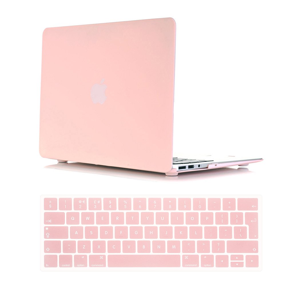 Se7enline Compatible with MacBook Pro 13 inch Case 2016 2017 2018 2019 Soft-Touch Matte Hard Cover for MacBook Pro 13" A1706/A2159/A1989 with Touch Bar with Keyboard Cover, Rose quartz (Baby Pink)