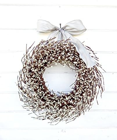 Christmas Wreath, Winter Wreath, Spring Wreath, Wedding Decor, White Wreath,Holiday Wreath, Christmas Wreath, Year Round Wreath, Housewarming Gift, Wedding Wreath, Door Wreath, Rustic Home Decor