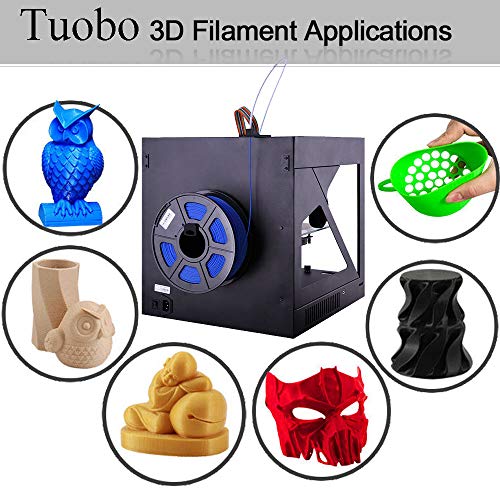 Tuobo PLA Filament 1.75mm with 3D Build Surface 200mm × 200mm 3D Printer Consumables, 1kg Spool (2.2lbs), Dimensional Accuracy +/- 0.05 mm, Fit Most DIY Printer and 3D Pen (Yellow) - Thumbnail 5