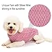 SCIROKKO Turtleneck Small Dog Sweaters - Classic Cable Knitwear Winter Coat for Small Medium Dogs Male Female Puppy Dog Cold Weather Clothes Girls Boys, Light Pink, S