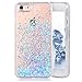 iPhone 7 / iPhone 8 Case with Floating Liquid - SUPVIN Liquid Phone Case for Girls, Fashion Flowing Liquid Floating Luxury Bling Glitter Sparkle Diamond Hard Clear Case for Apple iPhone 7 / iPhone 8