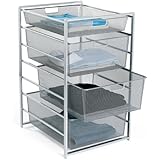 Amazon Com Elfa Medium Mesh Dresser Platinum White 18 X 21 X