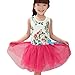 Weixinbuy Kids Girls Bowknot Flower Party Princess Tulle Tutu Skirts