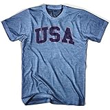USA Vintage T-shirt, Athletic Blue