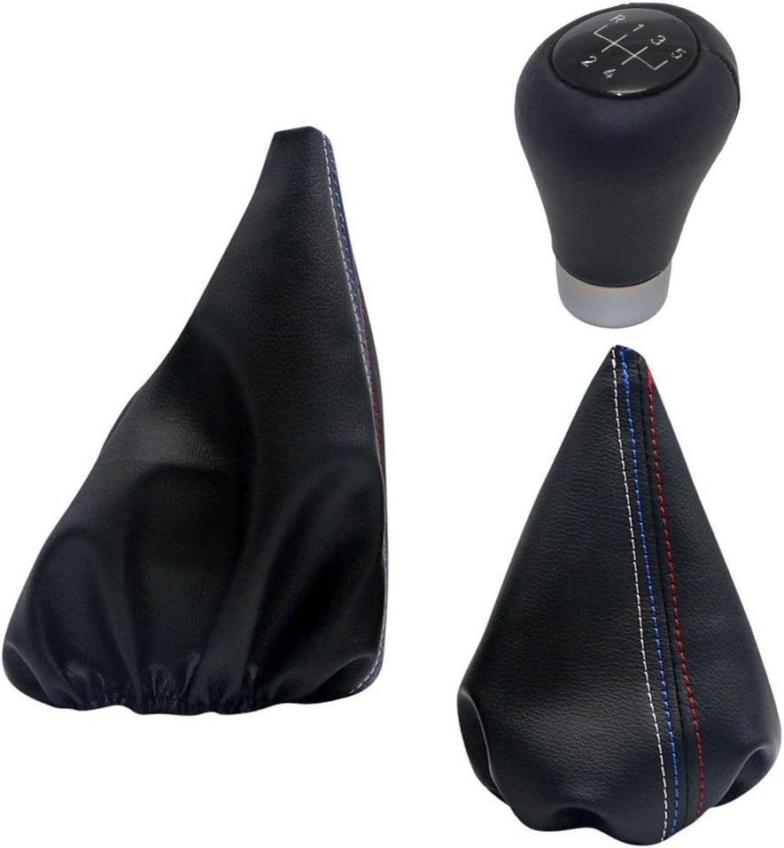 BLACK STITCHING SUEDE SHIFT BOOT FOR BMW E36 E46 19912005 M/// STITCH