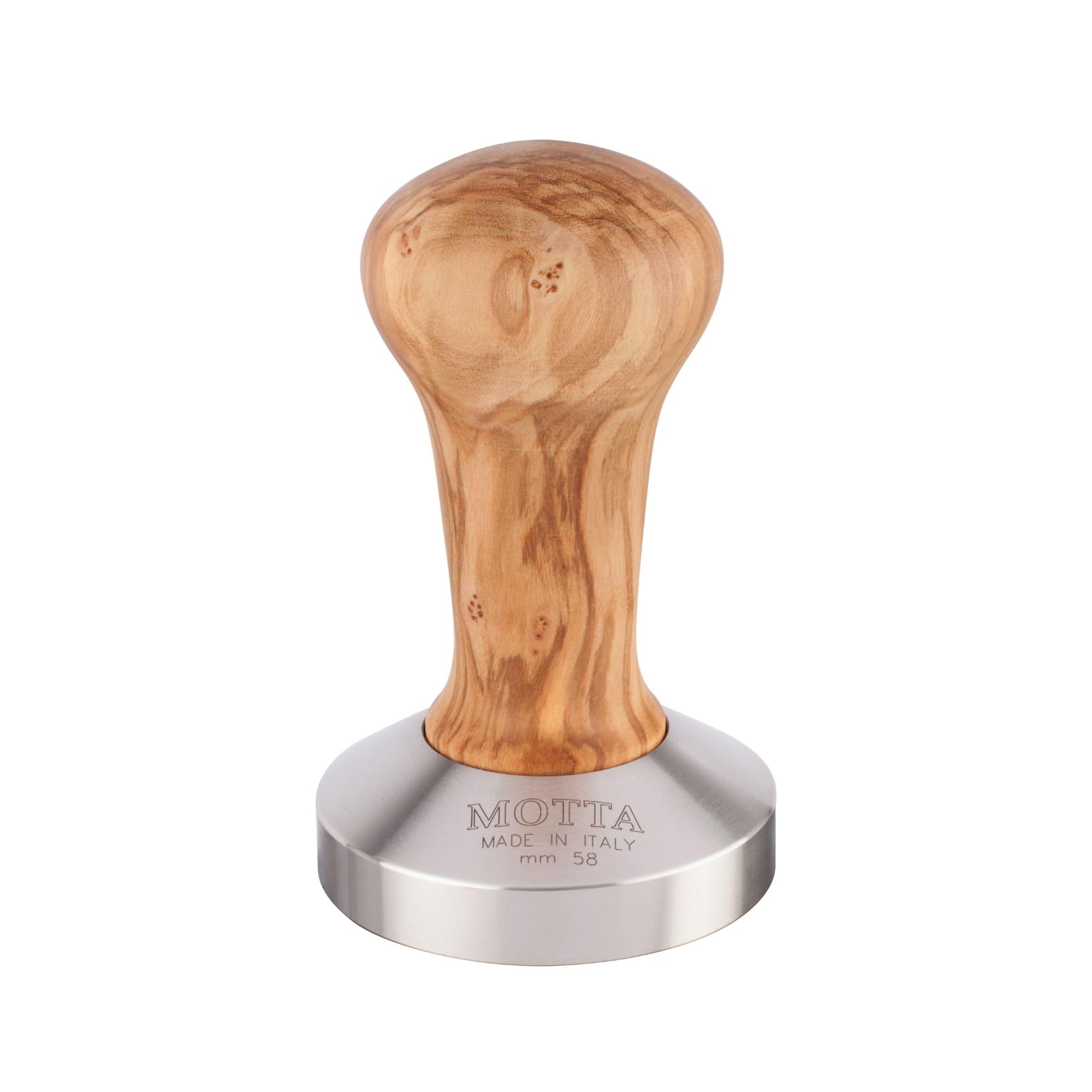 motta Tamper with olive handle, bottom 58 mm