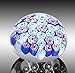 Collectible Millefiori Handmade Glass Paperweight, Beautiful Office Decor, Decorative Art Glass, Colorful Flower Paper Weight