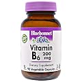 Bluebonnet Nutrition, Vitamin B-6, 200 mg, 90 Veggie Caps