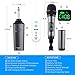 Kithouse K380D Wireless Microphone Karaoke Microphone Wireless Mic System With Rechargeable Bluetooth Receiver - Professional UHF Cordless Microphone For Karaoke Singing Church Speech(Elegant Gray)