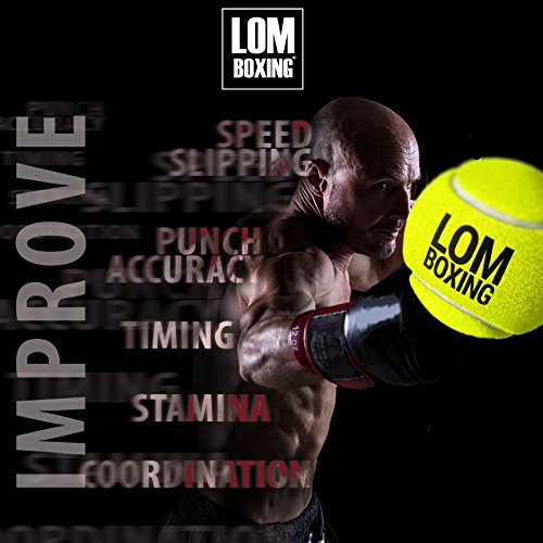 image for LOM Fight Ball Reflex, Boxing Ball, Red Blue Design, Boxing Equipment,