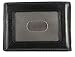 Mens slim wallet with money clip, bi-fold design, ID window & exterior pocket