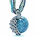 Bohemia Cats Eys Opal National Personality Peacock Pendant Necklace for Woman Fashion Jewelry 18
