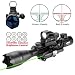 UUQ 4-16x50 Tactical Rifle Scope Red/Green Illuminated Range Finder Reticle W/RED(Green) Laser Sight and Holographic Reflex Dot Sight (4-16X50 Green Laser+104 Dot Sight)
