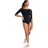 Capezio womens Capezio Boatneck 3/4 Sleeve Leotard