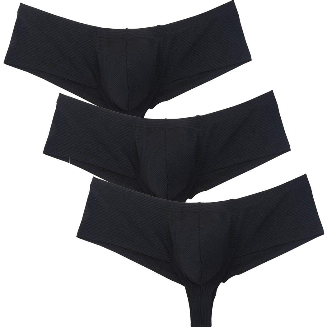 OROCOJUCO 3-Pack Men's Brazilain Bikini Brief