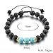 Mystiqs Fitness Adjustable Lava Rock Beaded Stone Bracelets Essential Oil Diffuser for Men/Women, Aromatherapy Ideal for Anti-Stress or Anti-Anxiety
