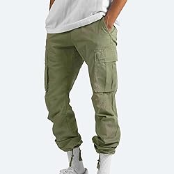 Men's Tactical Cargo Joggers Pant Sport Work