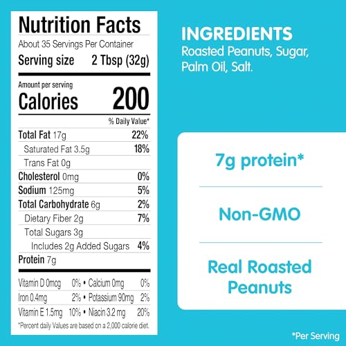 SKIPPY NATURAL SUPER CHUNK PEANUT BUTTER SPREAD, 7 G PROTEIN PER SERVING, 40 OZ.