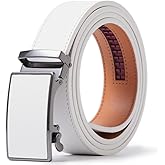 ayamoti Genuine Leather Slide Ratchet Belt Men Multicolored Unisex Customizable Fit