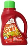 Gain Liquid Detergent with Freshlock for High Efficiency Machines, Apple Mango Tango Scent, 24 Loads, 50-Ounce (Pack of 2)