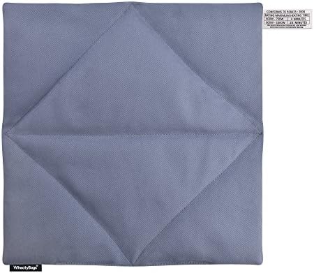 Wheat Bag Large 34cm Square Microwave Heat Pack (or use as a Cold Pack) by WheatyBags® (Luxury Cotton Fabric - Gothic Blue with Lavender)