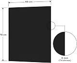 BELOFAY 60x70cm Black Tempered Glass Kitchen Hob Splashback 6mm Heat Resistant view 2