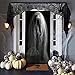 G-TING Halloween Decorations, Black Lace Spiderweb Fireplace Mantle 18 x 96 inch Scarf Cover Festive Party Supplies for Halloween Christmas Party Door Window Decoration Black