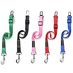 Glow Castle Nylon adjustable length Pet car seat belt safety belt(Pink)