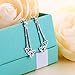 925 Sterling Silver Cubic Zirconia Good Luck Irish Celtic Knot Dangle Earrings for Teen Girls