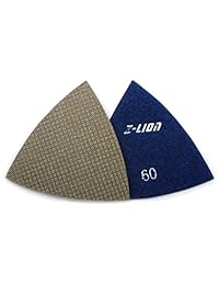 z lion Diamante Pulido Pads triangular para herramientas (oscilante 4 Pcs lot)