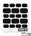 Cohas Chalkboard Labels for OXO Tot 2 and 8 Ounce Storage Containers includes Liquid Chalk Marker and 54 Labels, Fine Tip, White Marker