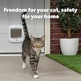 PetSafe Microchip Activated Cat Flap Exclusive Entry 4 Way Locking White view 2