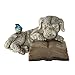 Topadorn Resin Dog Statue Solar Power Outdoor Statuary Cute Puppy for Garden Decoration, Dog Read a Book