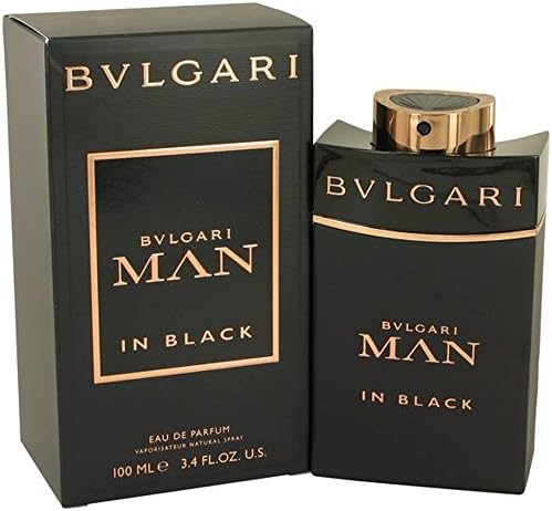 B v l g a r i Man In Black Cologne Perfume Eau De Parfum Spray for Men, EDP 3.4 fl oz. 100 ml