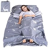 WELOVE Sleeping Bag Liner Camping Sheets Sleep Sack Camping Travel Bed for Youth Outdoor Picnic Travel Sheet Sleep Sack for Travel, Youth Hostels, Picnic, Planes, Trains