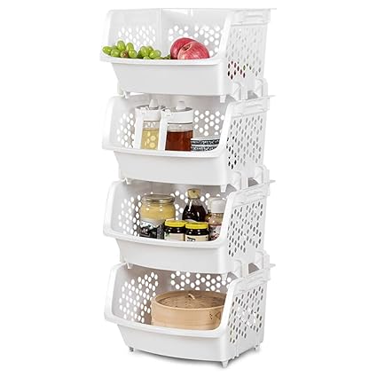 Amazon Com Food Storage Basket Kitchen Multi Layer Fruit Basket