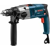 BOSCH 8.5 Amp HD18-2 Two-Speed Hammer Drill for Concrete Demolition | 8.5 Amp motor, two-speed gear box, integral slip clutch, metal gear housing, demolition, concrete, jackhammer