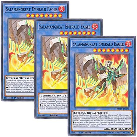 Amazon 3枚セット 遊戯王 英語版 Mp19 En179 Salamangreat Emerald Eagle 転生炎獣エメラルド イーグル ノーマル 1st Edition トレカ 通販