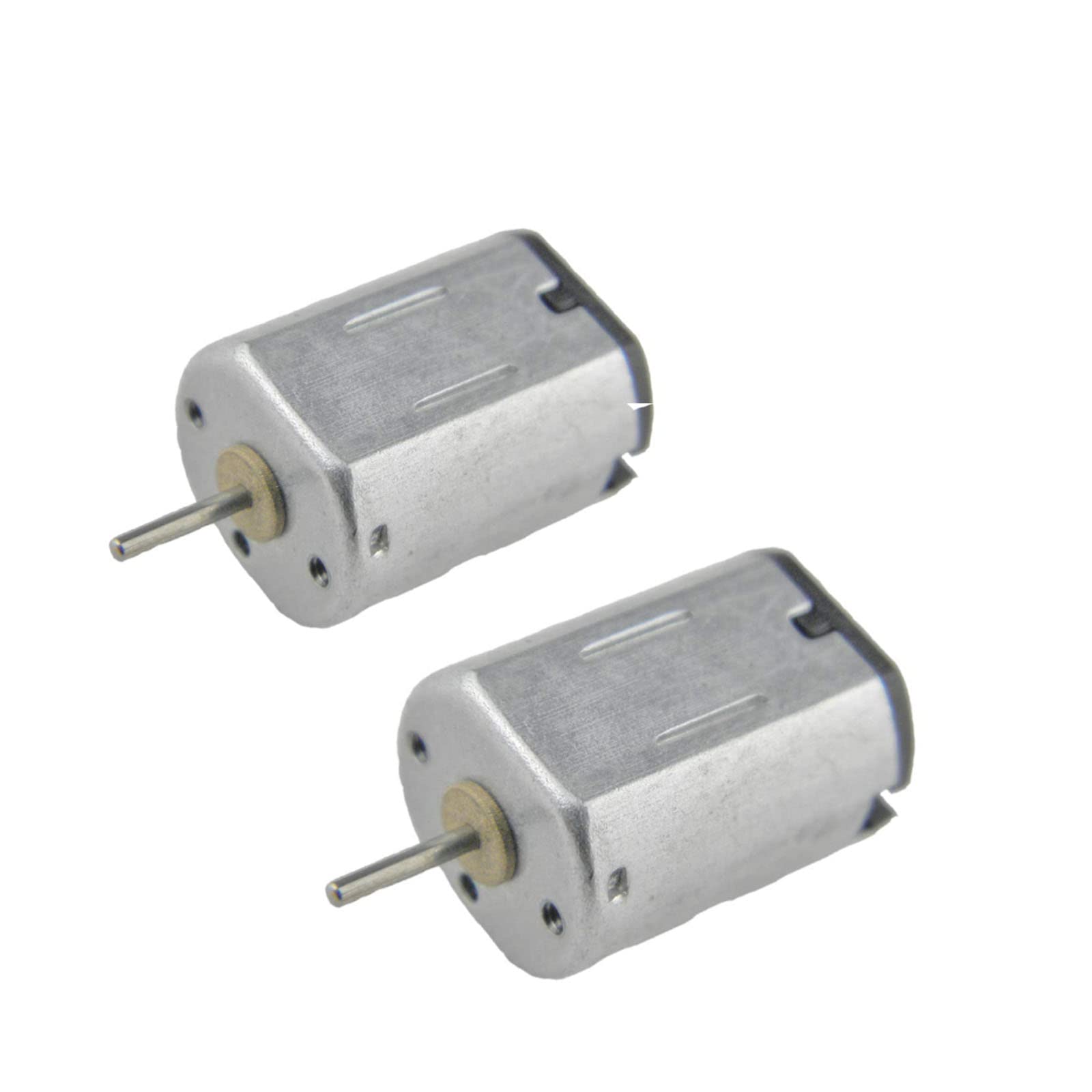 CHANCS of Small DC Motor DC 3.7V speed 23500r/min mini for dc Gear motor DIY Toy Mini USB Fan Science Experiment Appliance with Shaft 2PCS