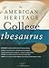 The American Heritage College Thesaurus