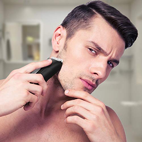 Beard Trimmer Hair Clipper - Liberex Professional Cordless Electric Men Facial Mustache Stubble Edger Grooming Kit Trimming Haircuts Shaver with 9 Adjustable Trim Settings, Battery Operated