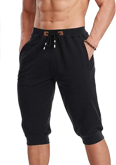 jogger shorts with zipper pockets