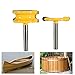 Promisy 2Pcs Wood Router Bits 1/4