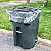 Plasticplace 95-96 Gallon Garbage Can Liners │ 2 Mil │ Clear Heavy Duty Trash Bags │ 61” x 68” (50 Count) (W95LDC)