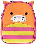 Skip Hop Zoo Kids Insulated Lunch Box, Chase Cat, Orange