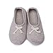 Moxo Women's Memory Foam Bedroom Ballerina House Slippers (Beige) 38-39 EU